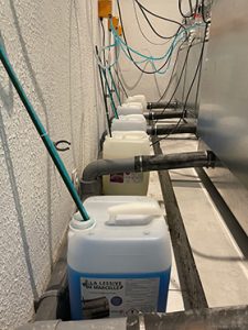 Produits lessiviels pour laverie