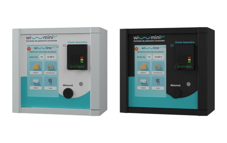 Centrale de paiement EC2E Wi-Mini Touch, versions blanche et noire