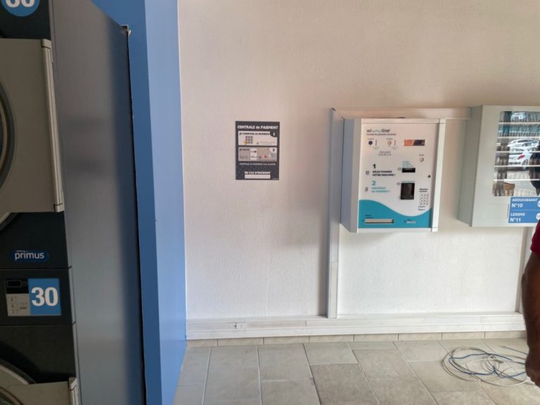 Centrale de paiement connectée Wi-Line de la laverie de Joyeuse